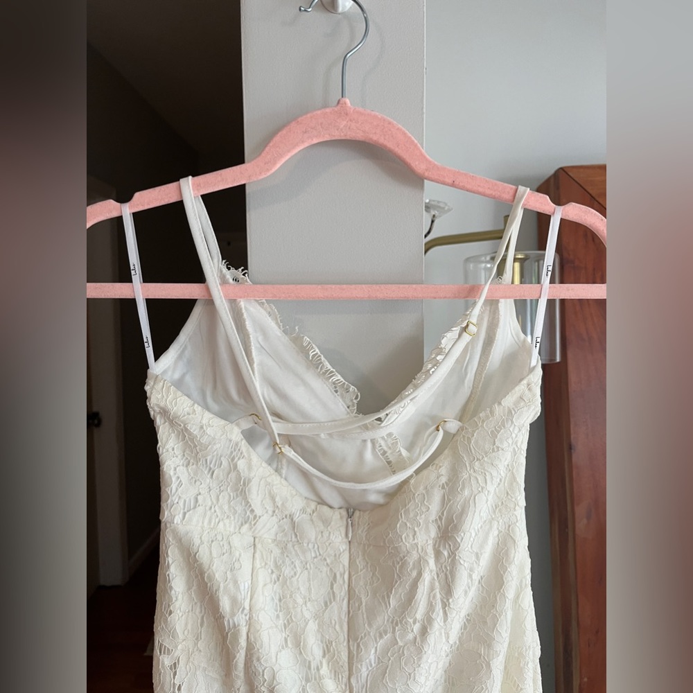 Lulu's White Lace Mini Dress - Picture 8 of 9